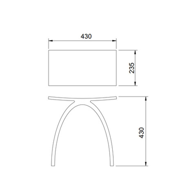 Стульчик для ванной ABBER Stein AS1639MB черный матовый