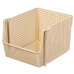 Корзинка для хранения Лофт10л штабелируемая (латте)
