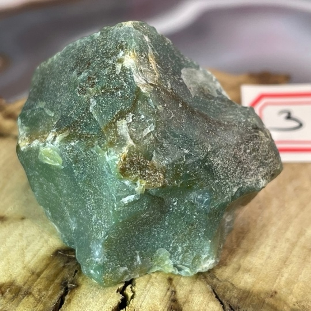 18756 Агат моховой галтовка необработанная 36-38мм--27