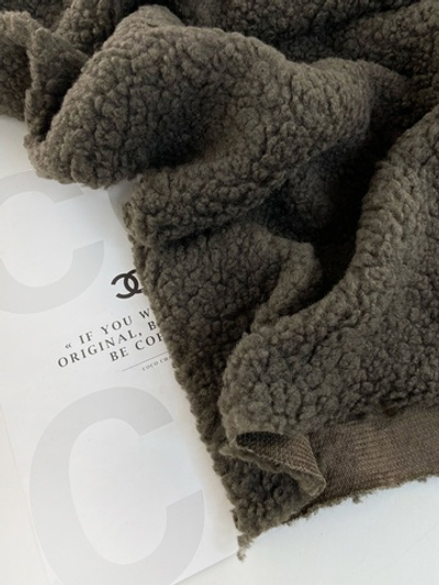 СЕРЫЙ - Шерпа с жестким завитком (1250)