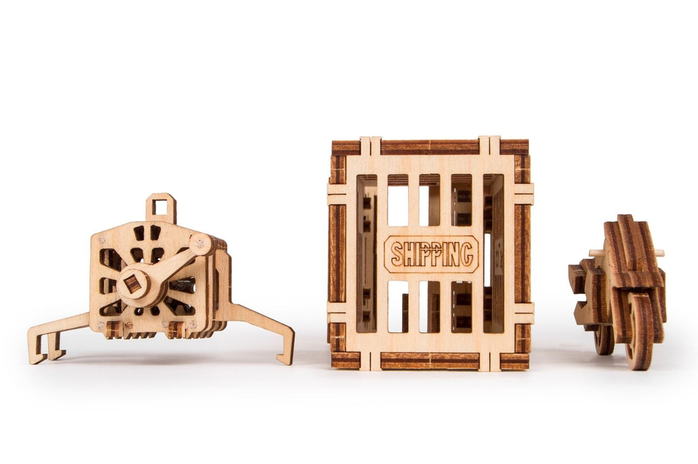 Механический 3D-пазл из дерева Wood Trick Кран