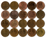 Набор 1 копейка СССР (20 монет без повторов) 1968, 72-74, 76-81, 83-91 м,л. №1