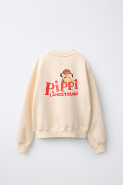 ZARA ТОЛСТОВКА PIPPI CALZASLARGAS © ASTRID LINDGREN COMPANY, ЭКРЮ