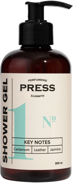 Гель для душа № 1 Сardamom Leather Jasmine 300 мл PRESS PGPR1002/c