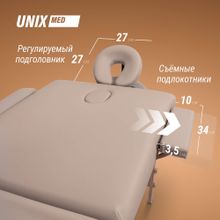 Массажный стол UNIX Serenity 3 Section Grey