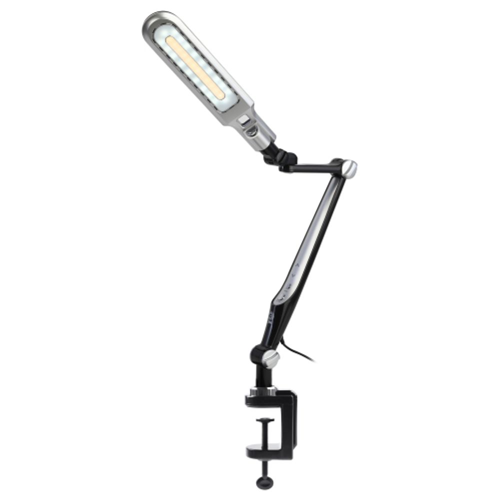 Настольный светильник ЭРА NLED-496-12W-BK светодиодный на струбцине черный