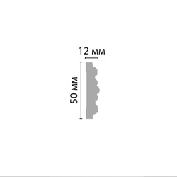 Молдинг гладкий Decomaster 97615 50х12х2400мм