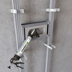 Звукоизоляционный подрозетник 4-секционный SoundGuard ИзоБокс4 Стандарт (334х115х38мм)(шт)