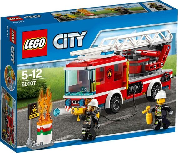 Lego City Fire Пожарный автомобиль с лестницей 60107
