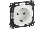 Розетка Legrand Valena Allure с лицевой панелью белая (автоматические клеммы) 753721