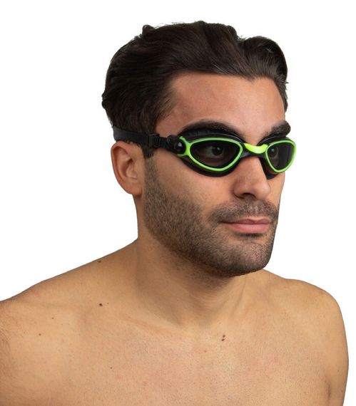 Очки для плавания Seac Axis тонированные стекла черный/зеленый