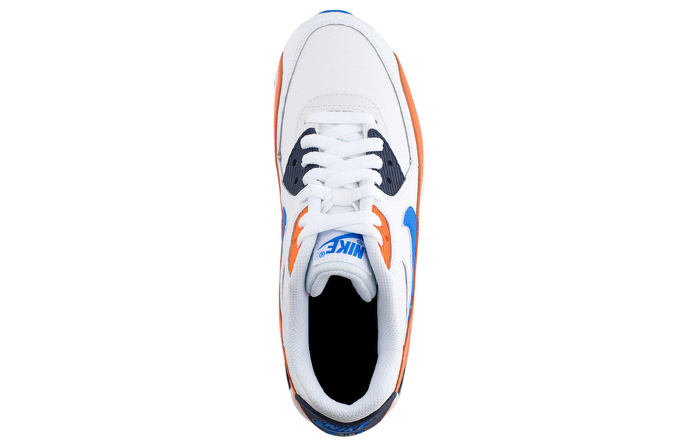 Nike Air Max 90 White Photo Blue Total Orange