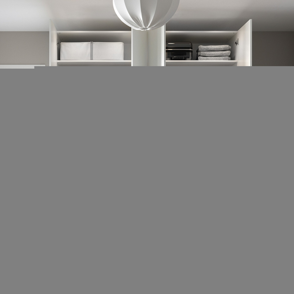 Распашной шкаф PAX FORSAND IKEA четырехдверный с 2 полками (белый)  210*60*220