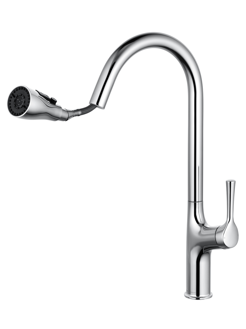 Смеситель для кухни с выдвижным изливом WONZON & WOGHAND, Хром (WW-AE54123-CR)