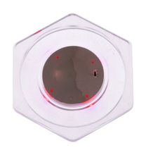 Шайба для аэрохоккея LED &quot;Atomic Top Shelf&quot; (прозрачная, шестигранная, красный светодиод) D74 mm