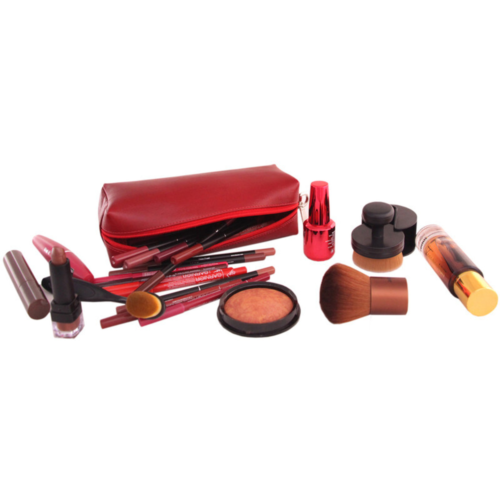 Подарочный женский набор кошелек и косметичка Barez Leather натуральная кожа Иран DS46.nw 914