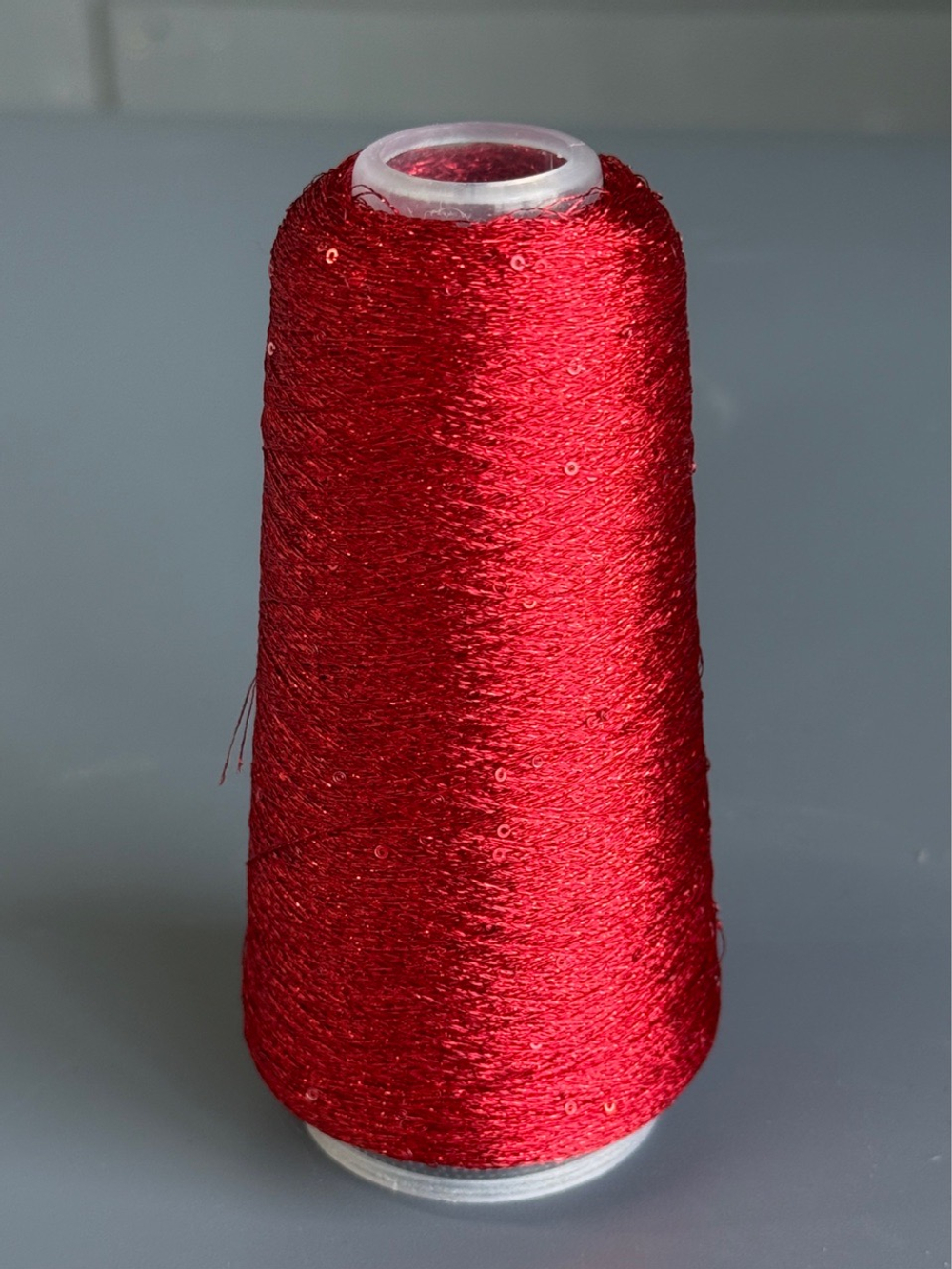 Пряжа Siyue Lurex Sequins пайтка 1,5 мм (33/восточный красный), 1800м/50гр