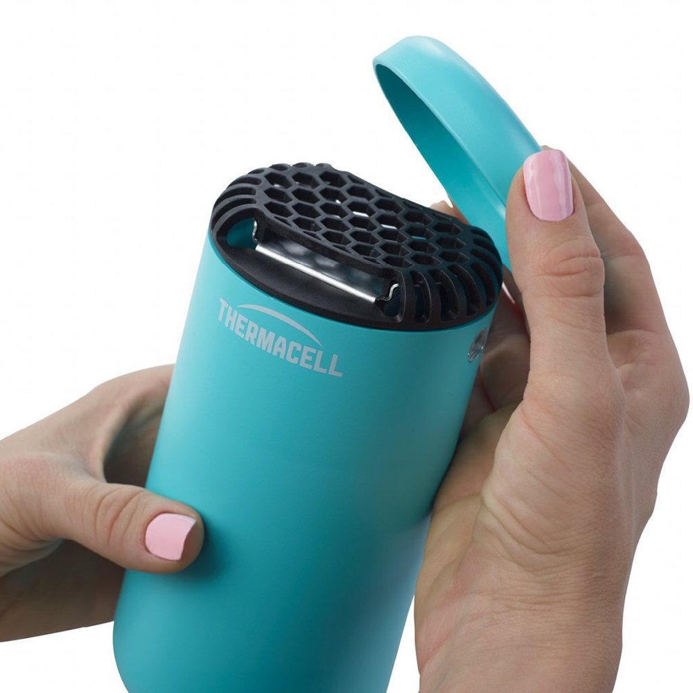 Прибор противомоскитный Thermacell Halo Mini Repeller Blue (прибор + 1 газ. карт.+ 3 пласт.)