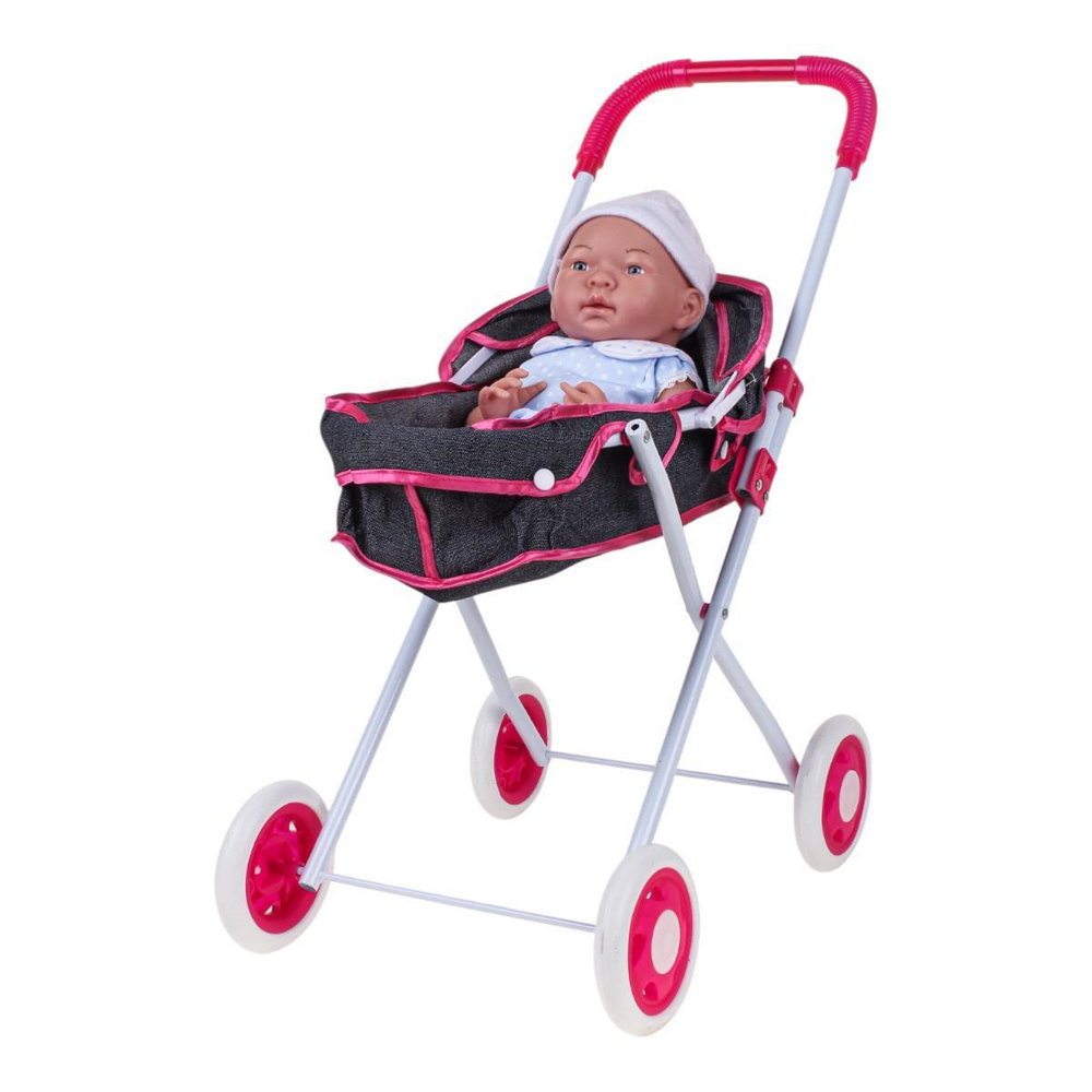 Коляска для куклы лежачая, пакет 918D-8