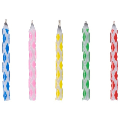 Свечи магические незадуваемые цветные 6 см, 10 шт