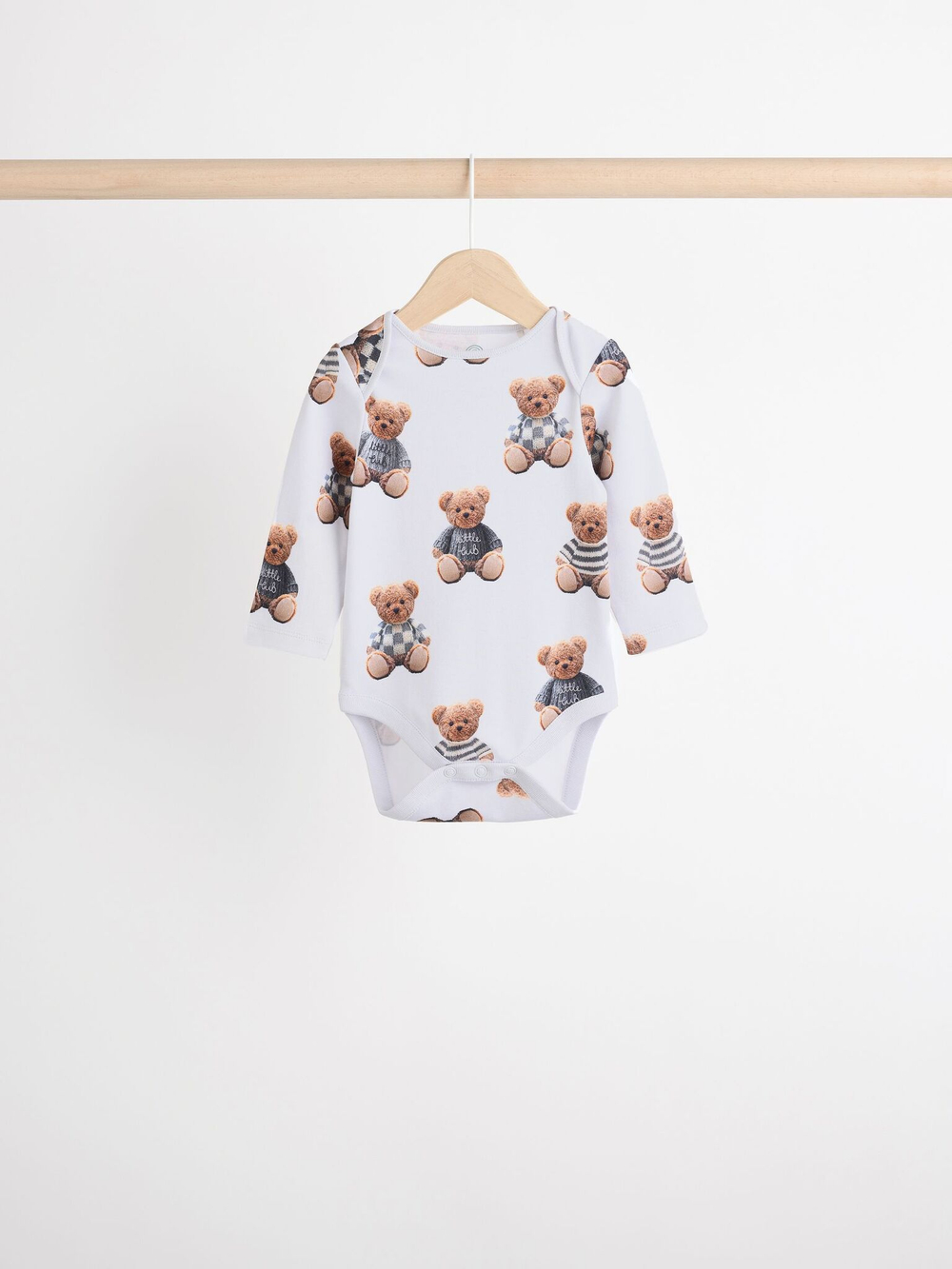Боди с длинным рукавом для малышей Next B23-062, 3 шт., Серый, Голубой