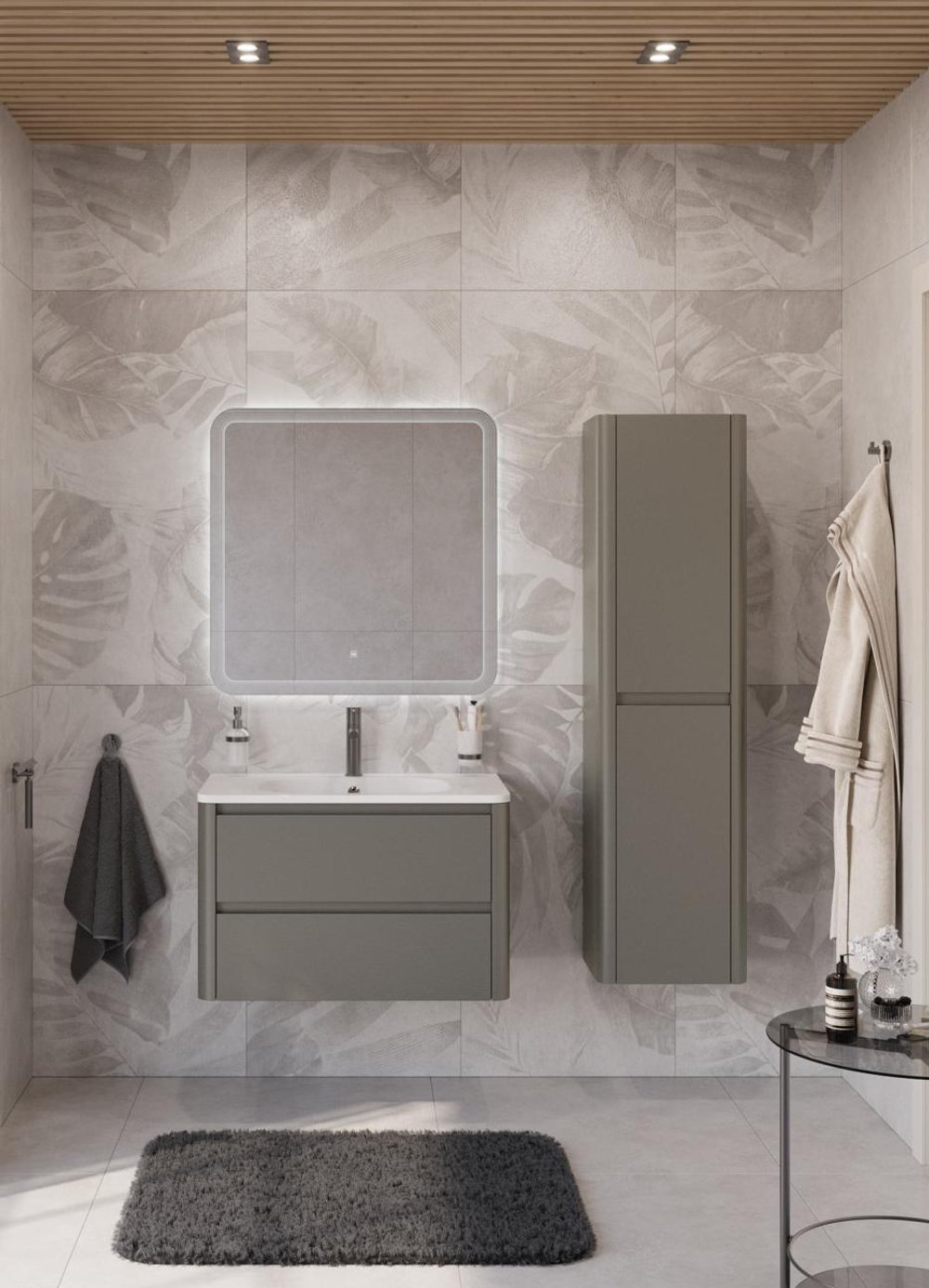 Мебель для ванной Cezares RELAX 80 Сатин RELAX-800-2C-SO-SAT-P