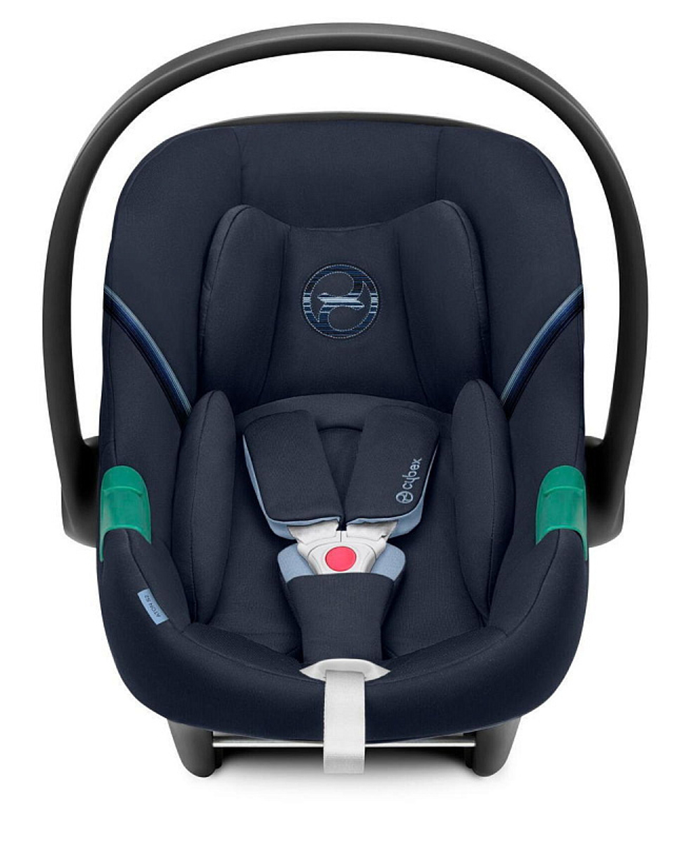 Коляска 3 в 1 Cybex Priam IV Rosegold complete и автокресло Aton S2 i-Size Ocean Blue Cozy Beige