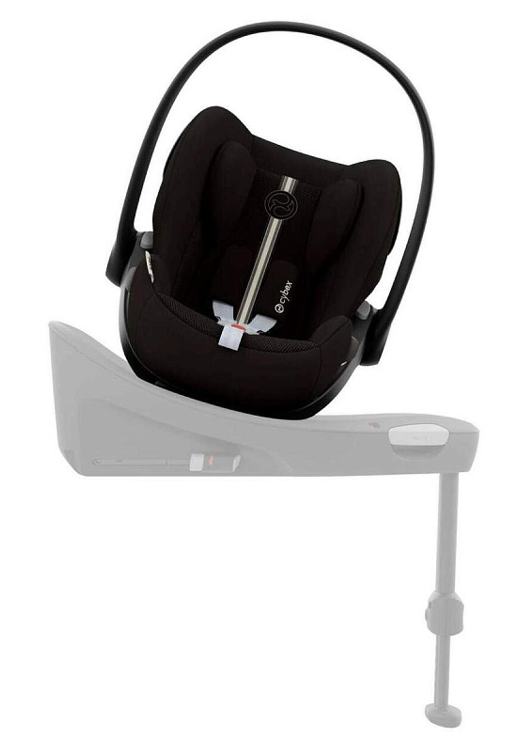 Коляска Cybex Coya Matt Black Frame Cloud G i-Size Moon Black Plus 2 в 1 Off White с дождевиком и бампером