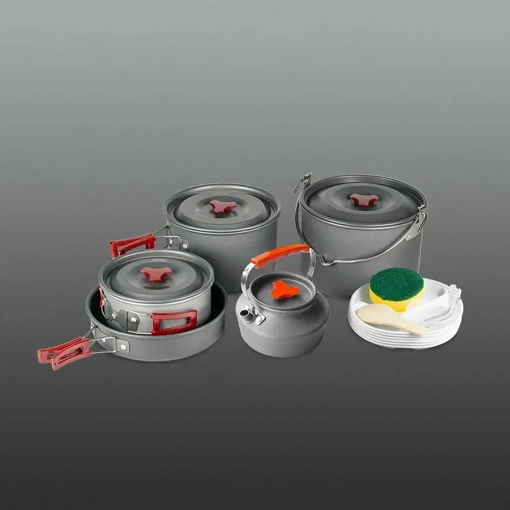 Набор посуды, 3 кастрюли, 1 сковородка, 1 чайник, (6-7 персон) BRS-157