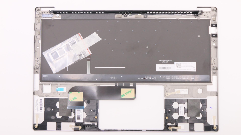 Верхняя панель с клавиатурой (топкейс) для ноутбука Lenovo Yoga S730-13IWL / IML с подсветкой, серая , раскладка - русская (5CB0S72880)