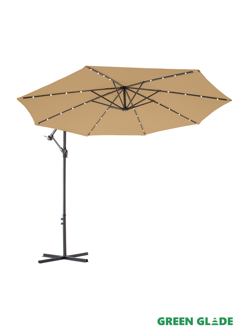 Зонт садовый Green Glade 8013 с LED подсветкой