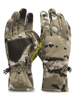 Утепленные тактические перчатки армейские на флисе Мультикам