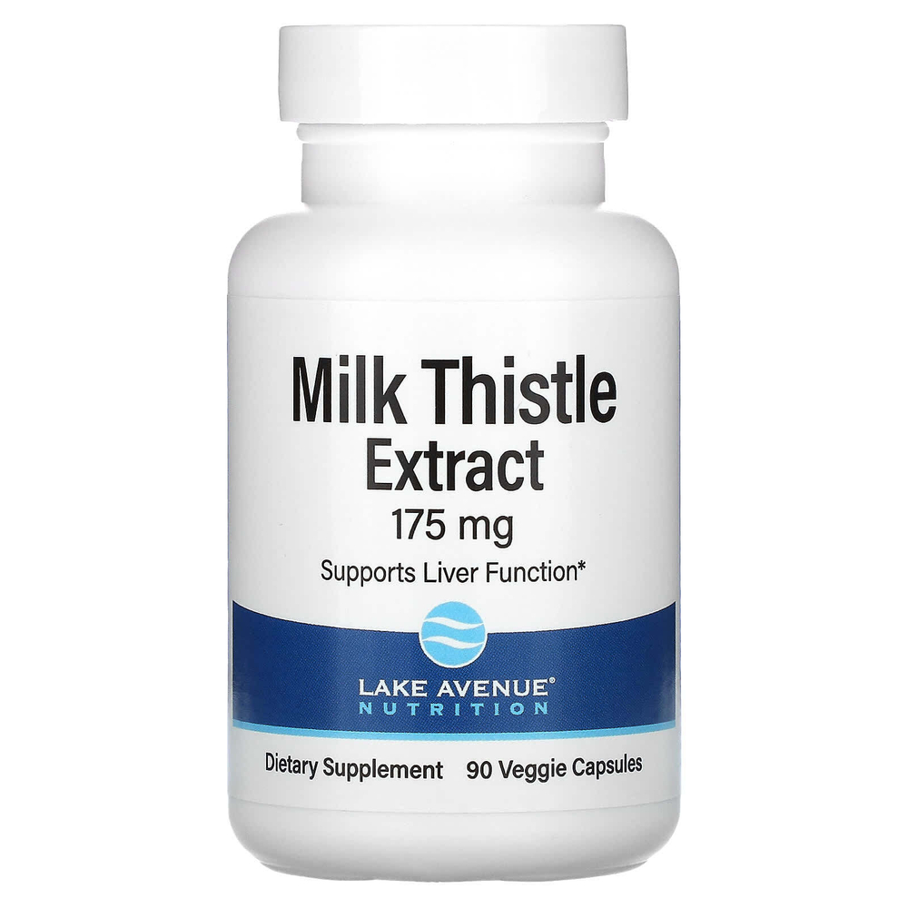 Lake Avenue Nutrition, экстракт расторопши, 175 мг, 90 растительных капсул