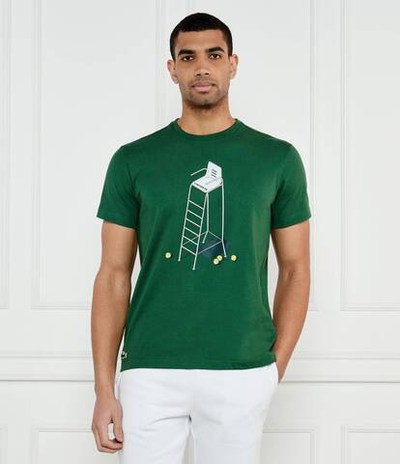 Футболка Tennis Heritage Lacoste - зеленый(TH2101)