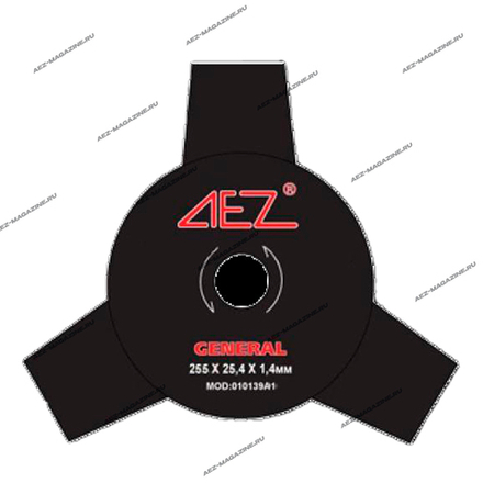 Диск для бензокосы 3-х зубый (уп.картон) 255х25,4х1,4 серия PROFESSIONAL