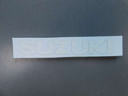 Наклейка Suzuki 10x2 бел