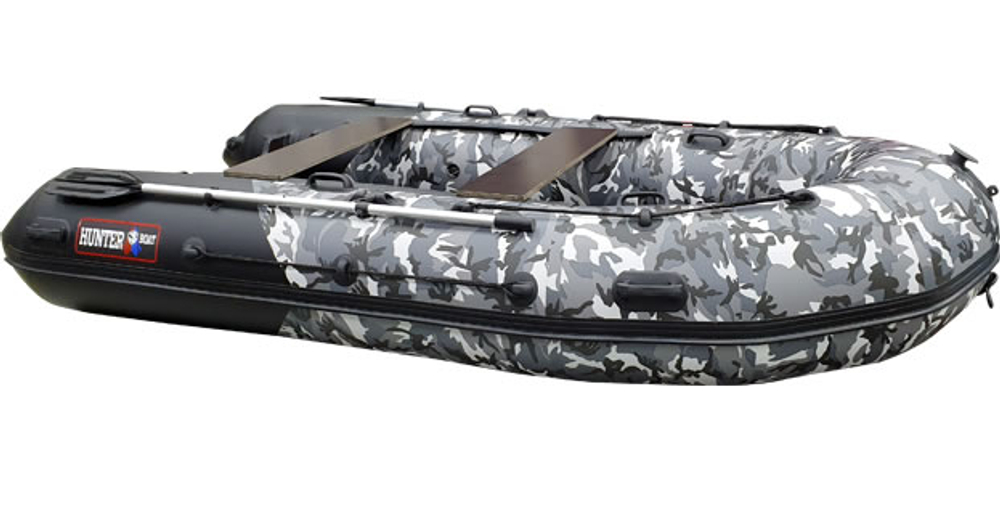 Хантер 350 ПРО камуфляж (Лодка ПВХ под мотор НДНД)
