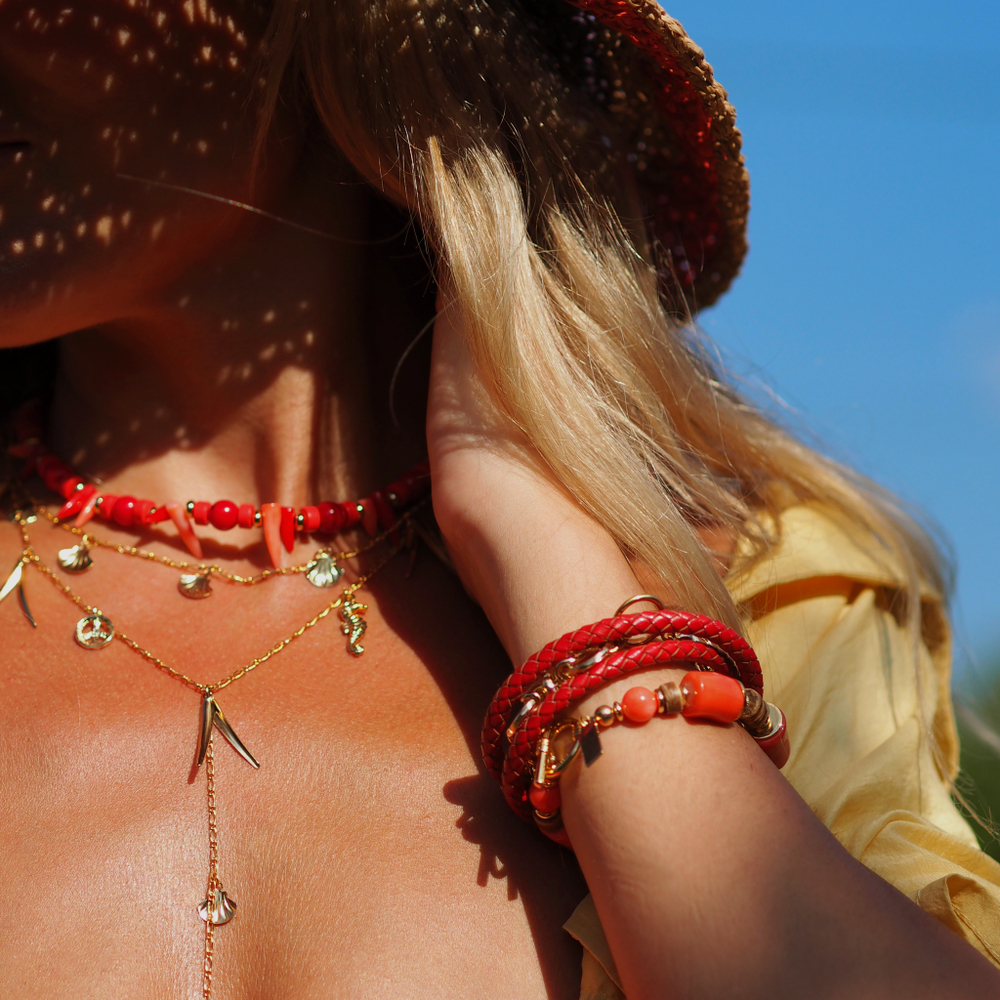 coral bracelet