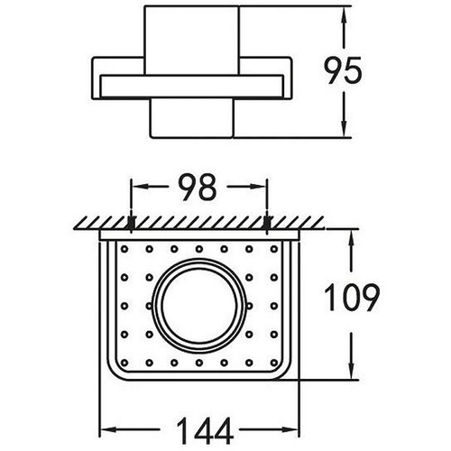 Стакан для зубных щеток Cezares Maxima CZR-F-8920 Хром