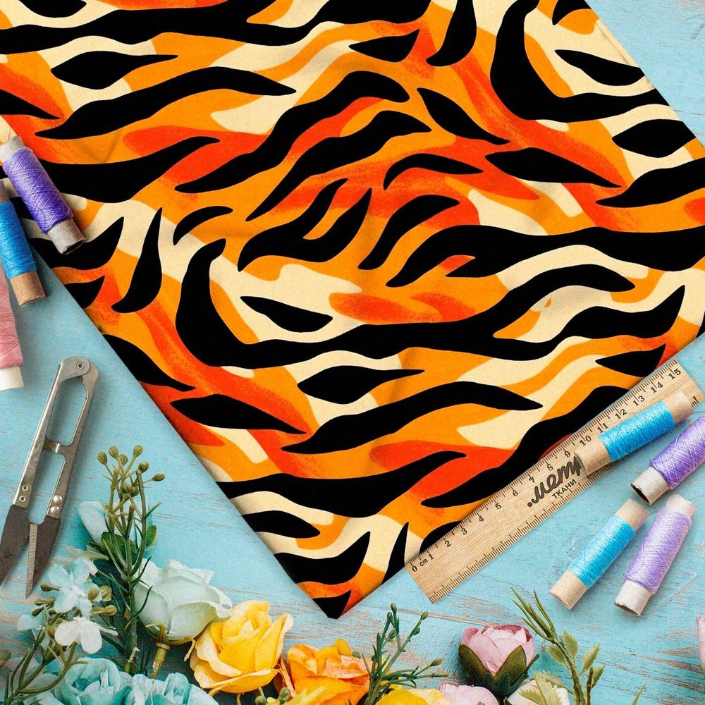 Ткань Барби тигриная фантазия