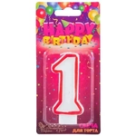 Свеча для торта цифра 1