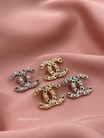 Пуговицы Шан. Серебро Лого косичка жемчуг 18 мм