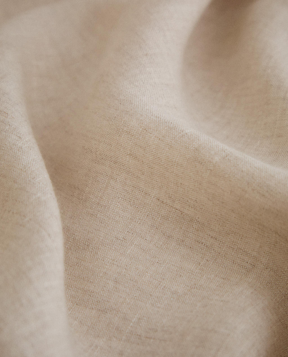 Zara Home - Простыня из постиранного льна, высота 30 см (160 г / м2), светло-бежевый, 160х200х30 см