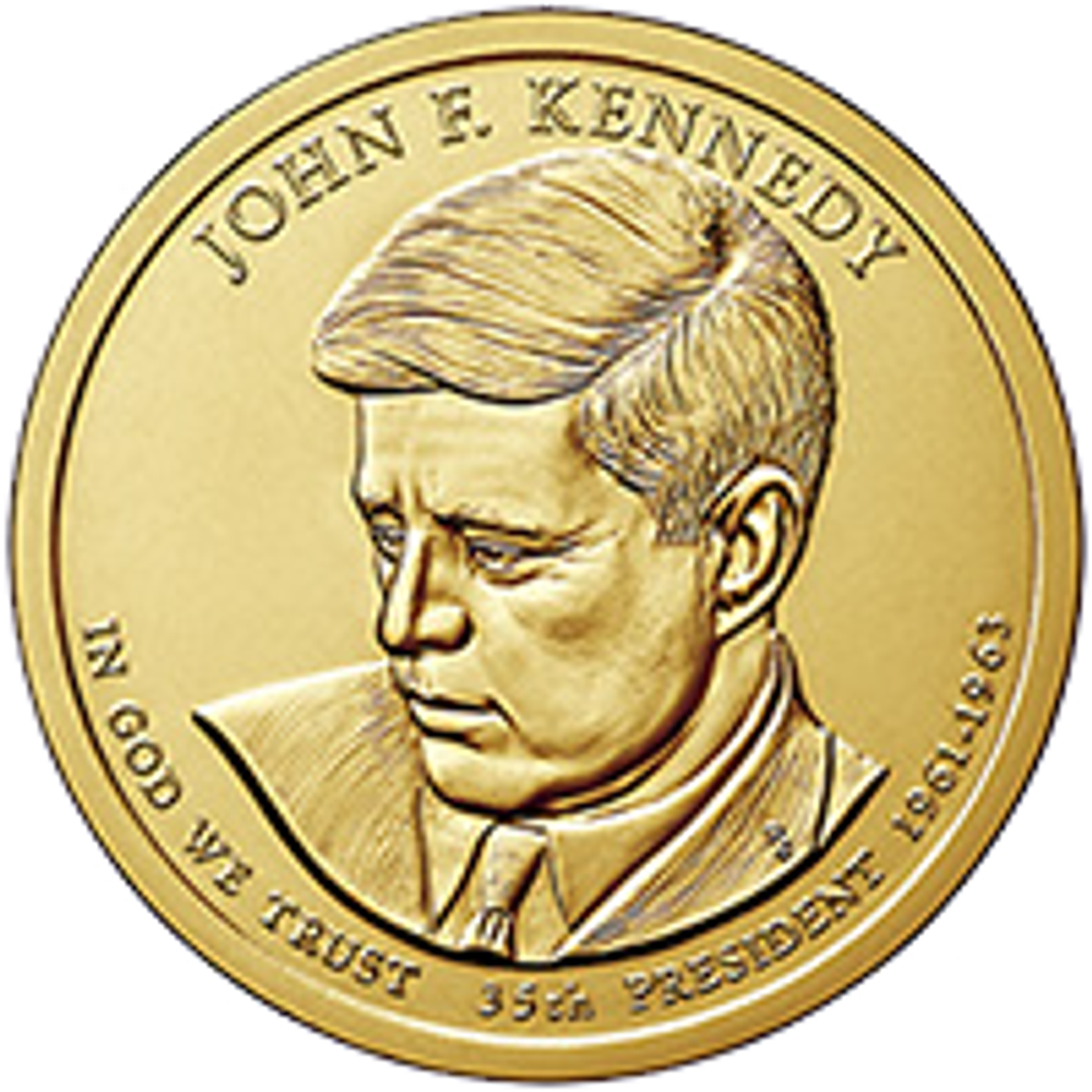 1 доллар 35-й Президент США Джон Кеннеди 2015 год