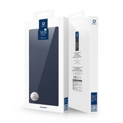 Чехол книжка из PU кожи синего цвета от Dux Ducis для Samsung Galaxy S25 Ultra, серия Skin Pro Series Case