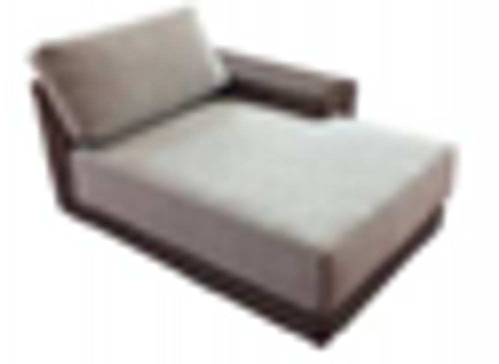 "Капри" кушетка из искусственного ротанга, цвет коричневый