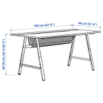 Игровой стол - IKEA UTESPELARE, черный, 160х80х78 см, УТЕСПЕЛАРЕ ИКЕА