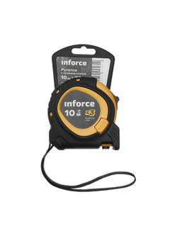 Рулетка Inforce с тройным стопом, 10х25 06-11-78