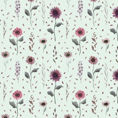 Подсолнухи на мятном