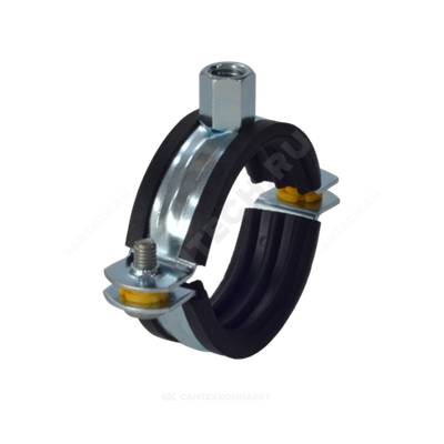 Хомут опорный сталь оц с резиновой прокладкой Дн 50 М8 Rehau 11205341001